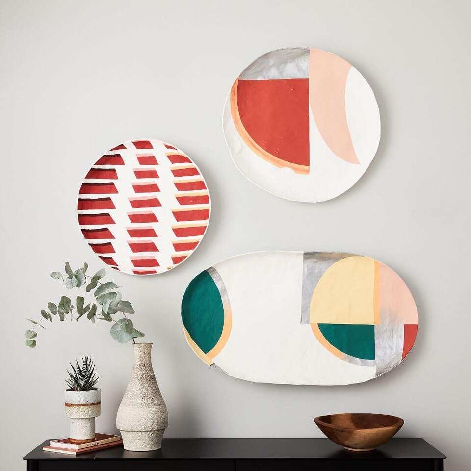 Modern PapierMache Wall Art west elm Australia